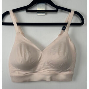 NEW Tommy John Second Skin Triangle Bralette Size Large (D-DD) Soft Pink D32